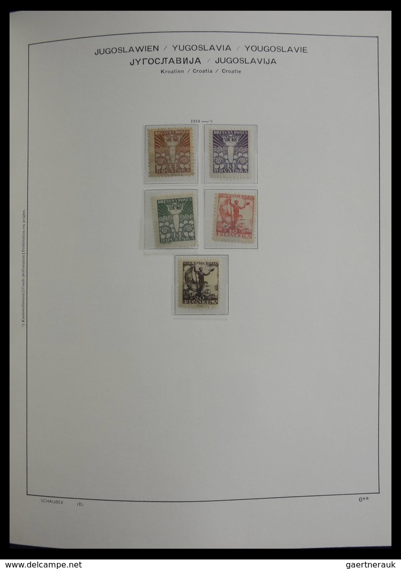 Jugoslawien: 1918-1985: Very well filled, mostly MNH and mint hinged collection Yugoslavia 1918-1985