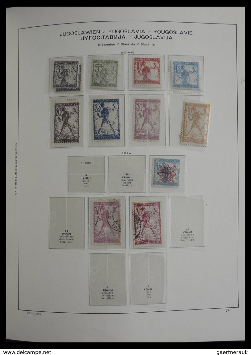 Jugoslawien: 1918-1985: Very well filled, mostly MNH and mint hinged collection Yugoslavia 1918-1985