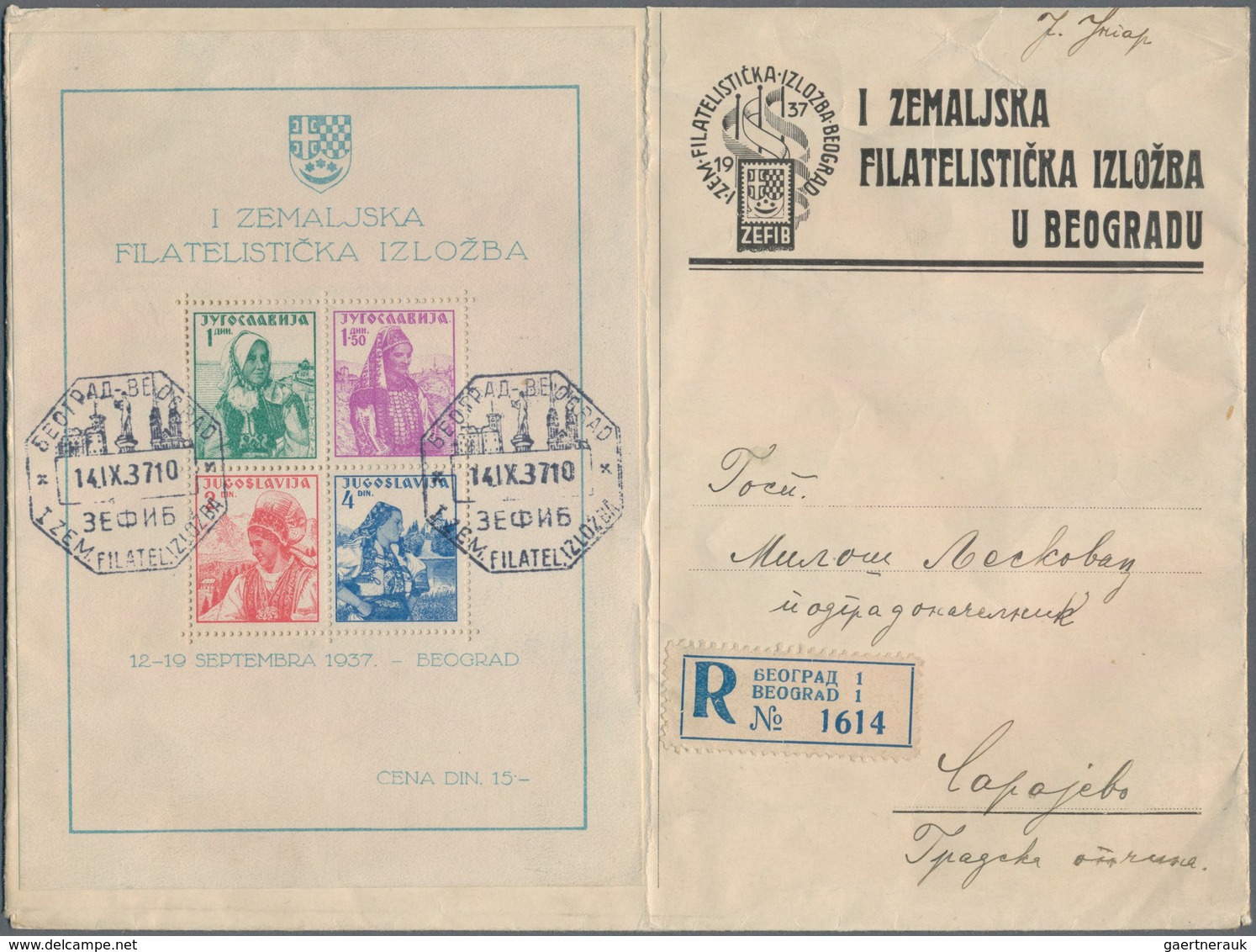 Jugoslawien: 1919/1970, Interesting Collection Of Yugoslavian Covers And FDCs, Incl. Better Sets Lik - Briefe U. Dokumente