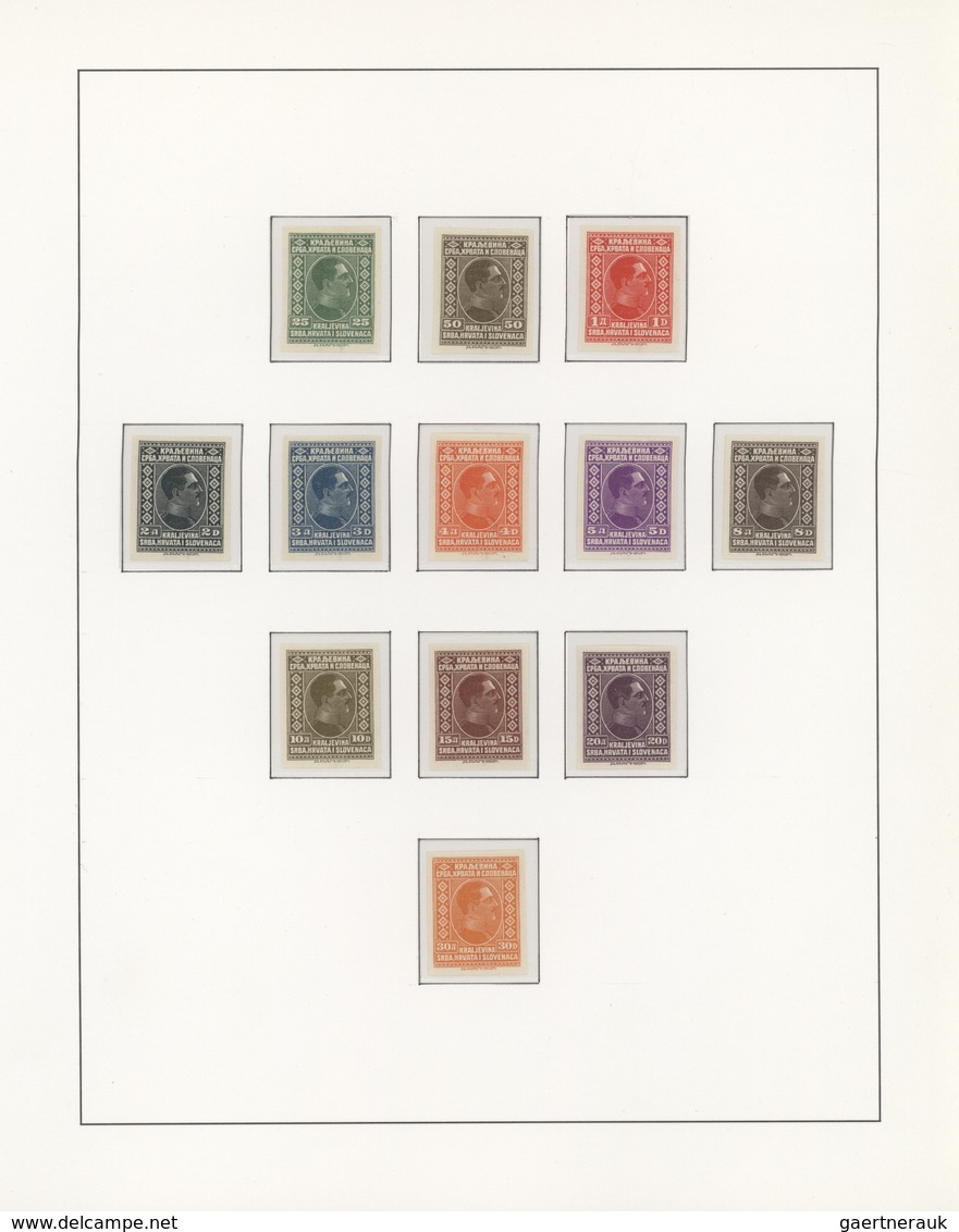 Jugoslawien: 1921/1941, Extraordinary Mint Collection, Mainly Unmounted Mint, Which Is COMPLETE Acco - Briefe U. Dokumente