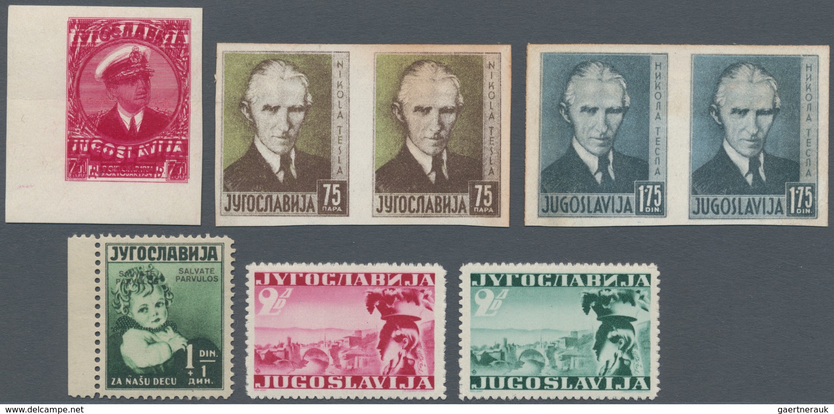 Jugoslawien: 1931/1941, Commemoratives, Specialised Assortment Of Apprx. 162 Stamps, Comprising Bett - Briefe U. Dokumente