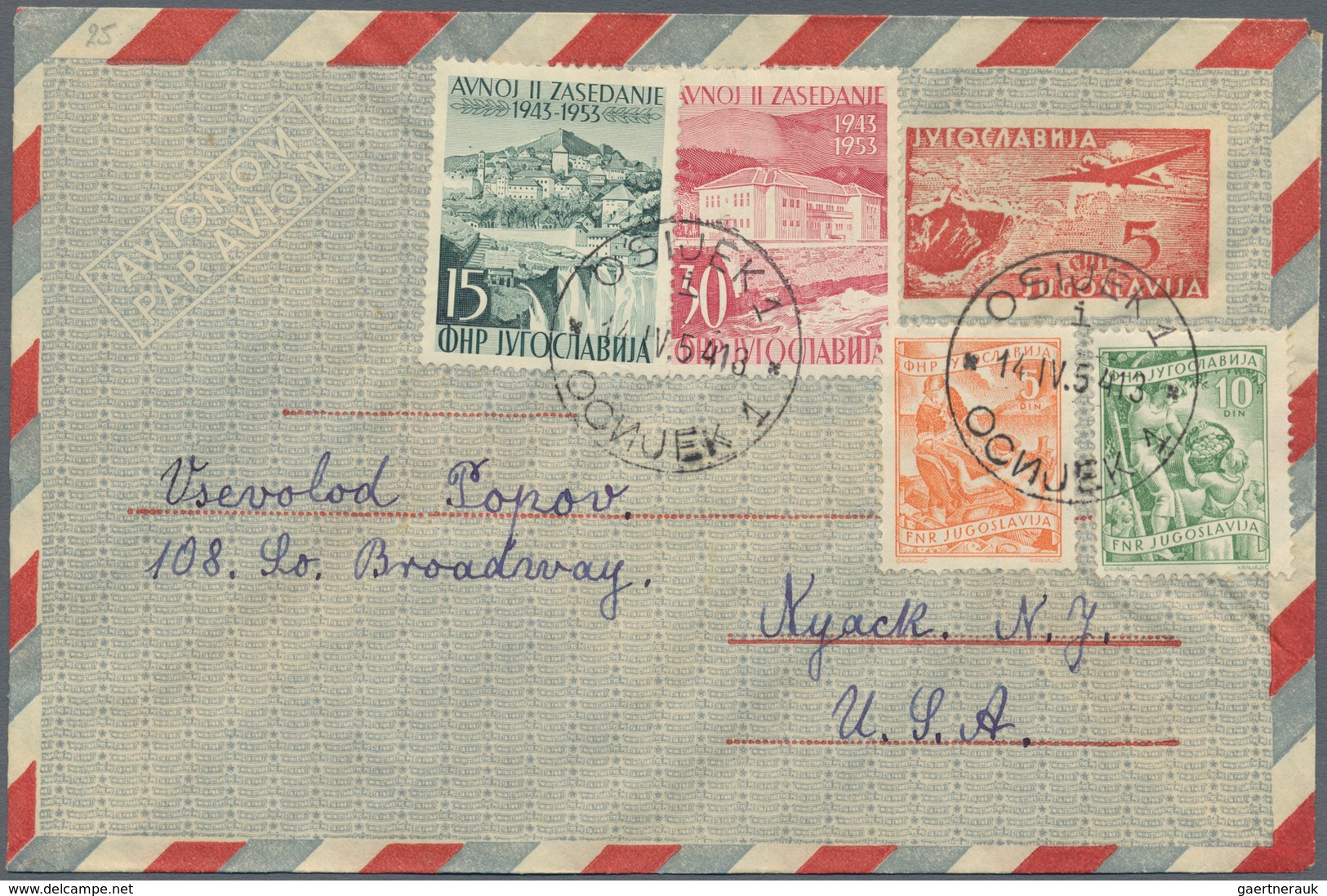 Jugoslawien - Ganzsachen: 1948/95 (ca.) Accumulation Of Ca. 646 Unused/used Airletters Postal Statio - Ganzsachen
