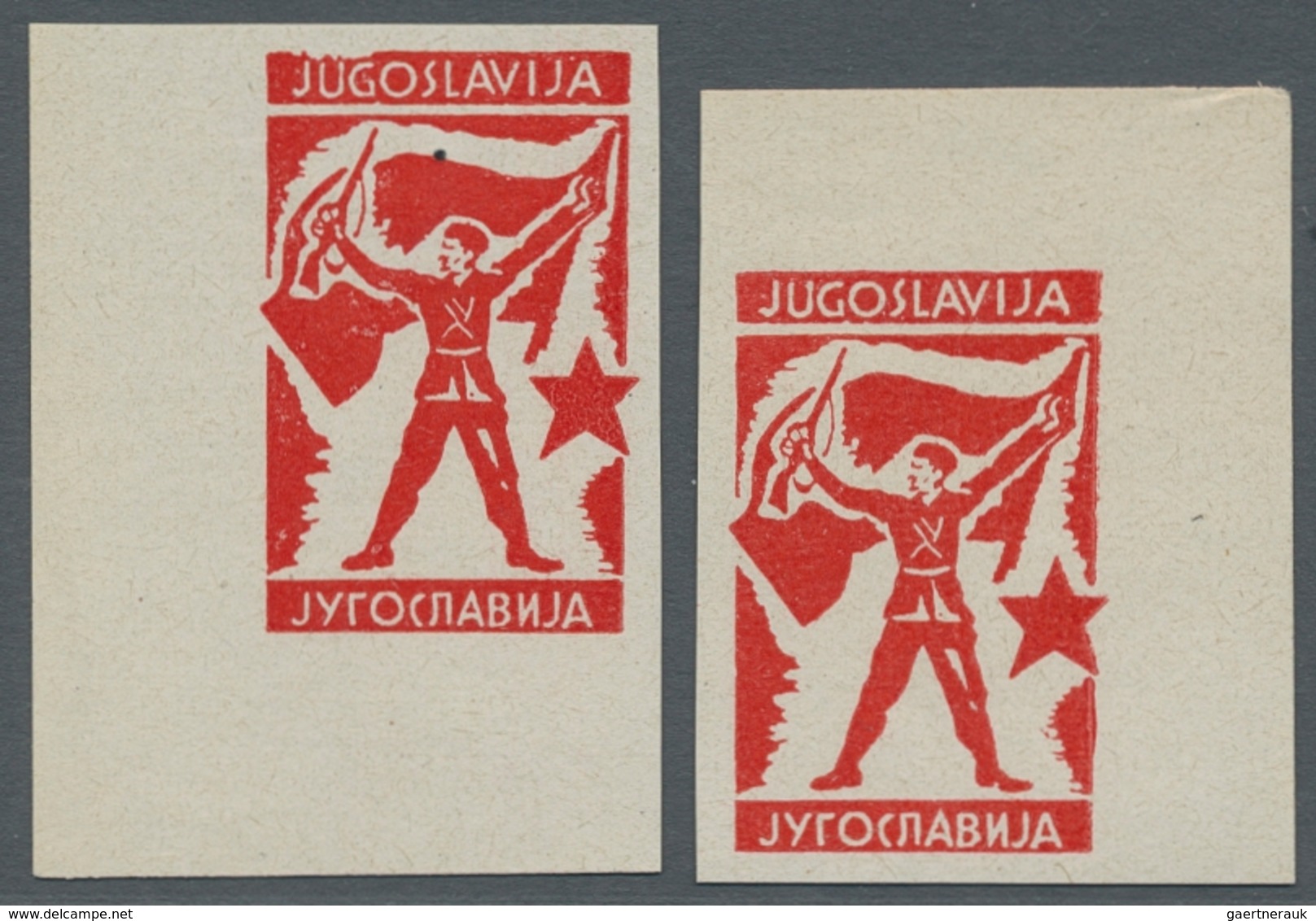 Jugoslawien - Besonderheiten: 1944, BERANE: Local Stamp Issue For The Montenegrin Communist Partisan - Sonstige & Ohne Zuordnung