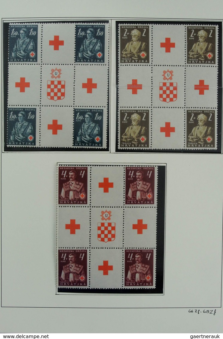Kroatien: 1941-1949: Powerful Mint/used/mnh Specialised Collection With Types, Proofs, Varieties, Wo - Kroatien
