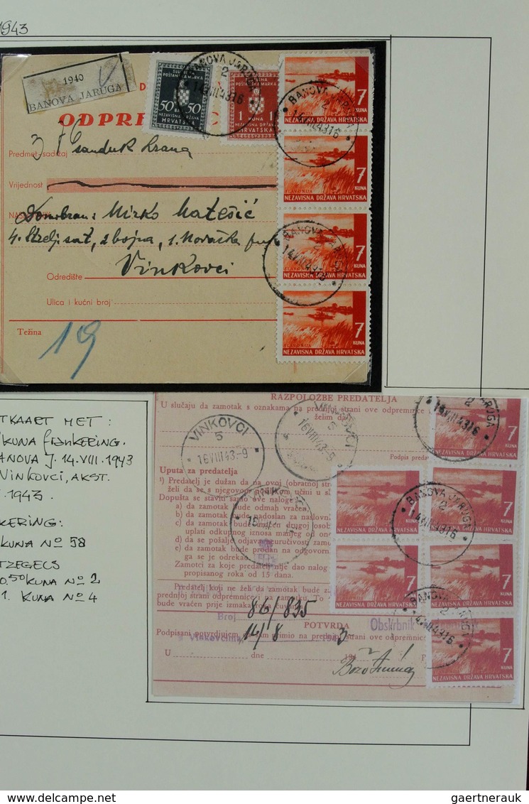 Kroatien: 1941-1949: Powerful mint/used/mnh specialised collection with types, proofs, varieties, wo