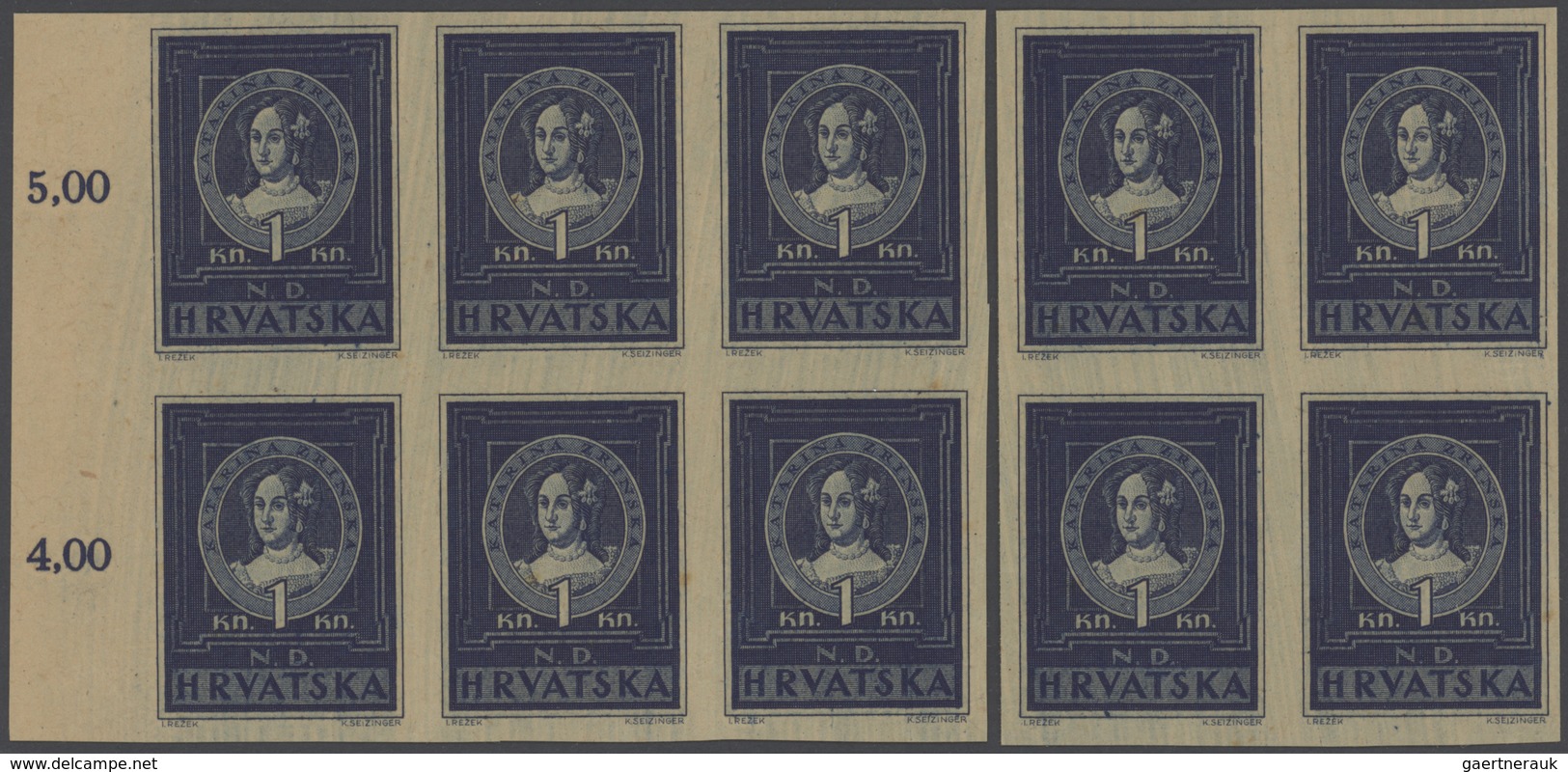 Kroatien: 1942/1992, Mint Assortment Of Sheets/large Units, Mainly 1940s, Also Mini Sheets And Some - Kroatien