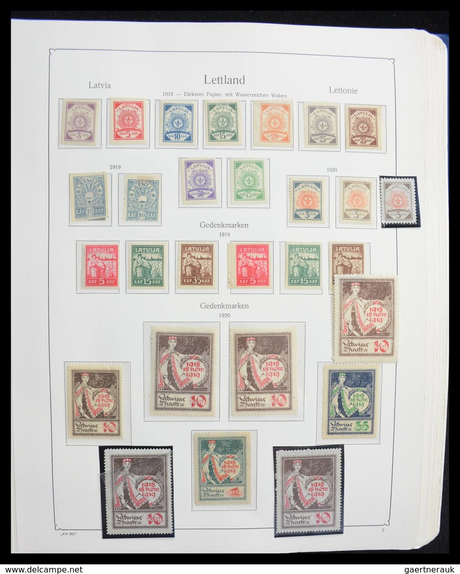 Lettland: 1918-2010: Nearly Complete Mint/mint Never Hinged Quality Collection Including Most Of The - Lettland