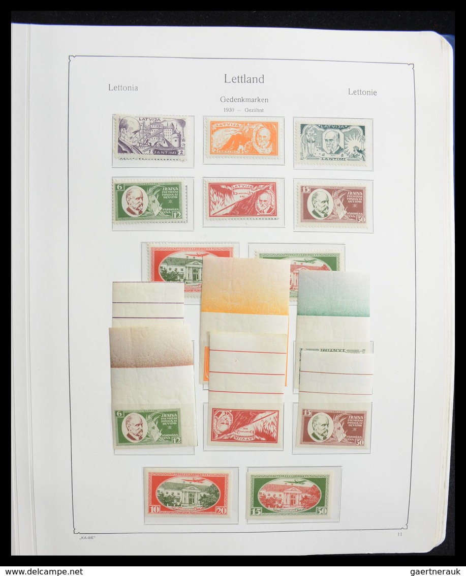 Lettland: 1918-2010: Nearly Complete Mint/mint Never Hinged Quality Collection Including Most Of The - Lettland