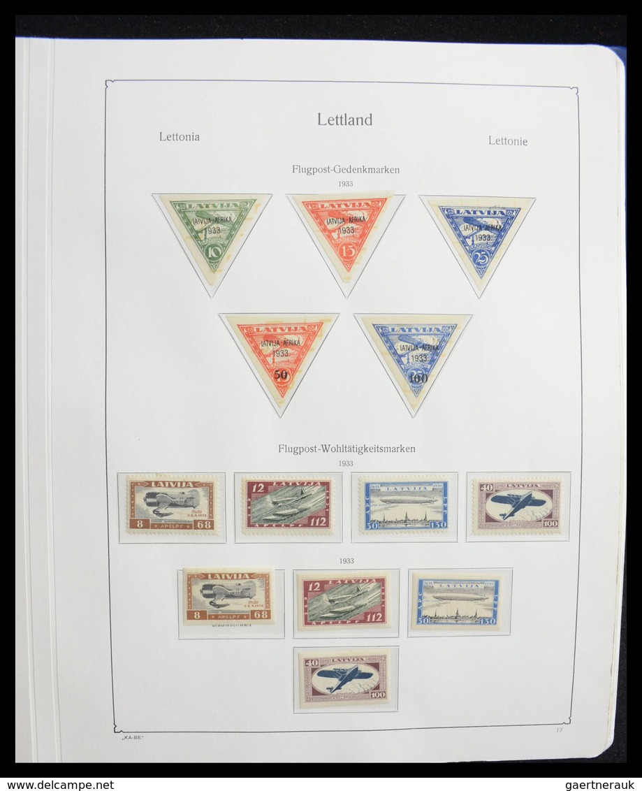 Lettland: 1918-2010: Nearly complete mint/mint never hinged quality collection including most of the