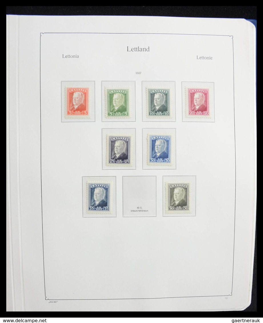 Lettland: 1918-2010: Nearly complete mint/mint never hinged quality collection including most of the