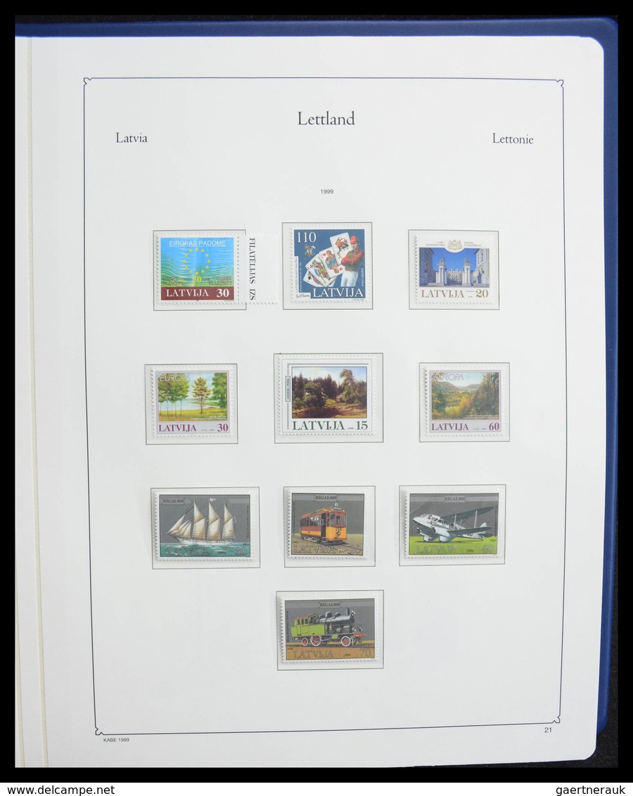 Lettland: 1918-2010: Nearly complete mint/mint never hinged quality collection including most of the