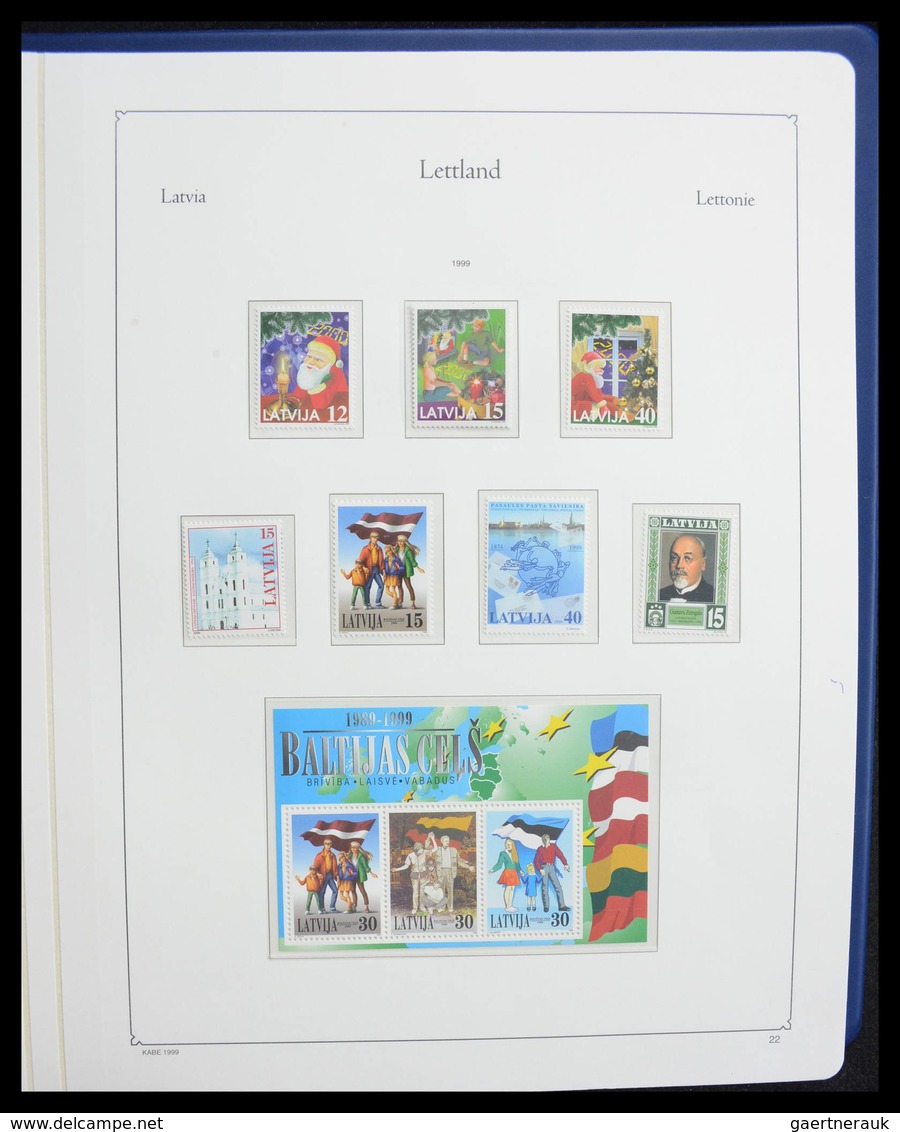 Lettland: 1918-2010: Nearly complete mint/mint never hinged quality collection including most of the