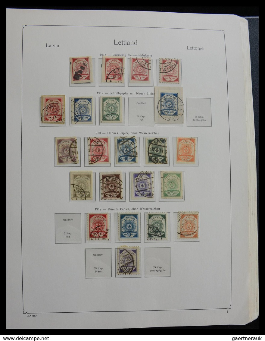 Lettland: 1918-2010: Reasonably Complete Used Collection In Mainly Very Good Condition, Includes Man - Lettland