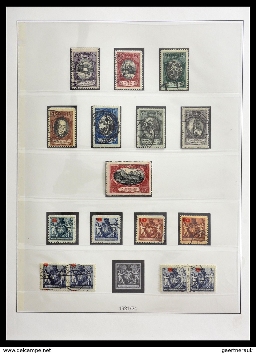 Liechtenstein: 1901-1965: Fantastic, Overcomplete, Cancelled Collection Liechtenstein 1901-1965 In L - Sammlungen