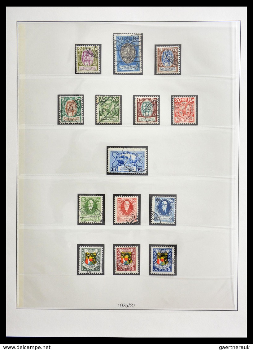 Liechtenstein: 1901-1965: Fantastic, overcomplete, cancelled collection Liechtenstein 1901-1965 in L