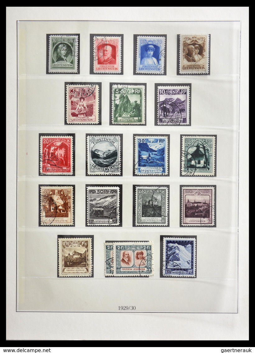 Liechtenstein: 1901-1965: Fantastic, overcomplete, cancelled collection Liechtenstein 1901-1965 in L