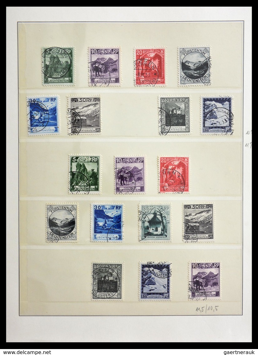 Liechtenstein: 1901-1965: Fantastic, overcomplete, cancelled collection Liechtenstein 1901-1965 in L