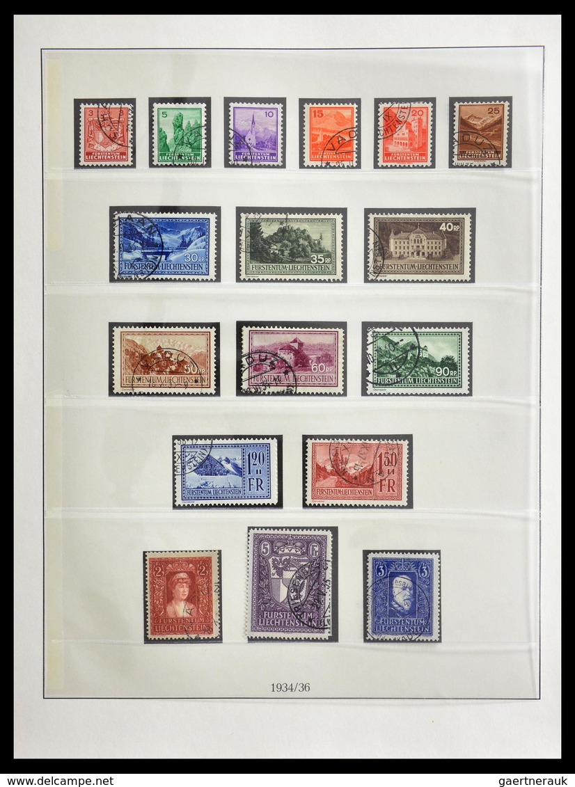 Liechtenstein: 1901-1965: Fantastic, overcomplete, cancelled collection Liechtenstein 1901-1965 in L