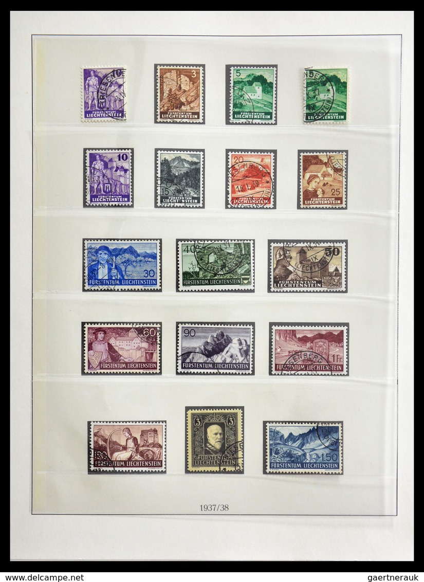 Liechtenstein: 1901-1965: Fantastic, overcomplete, cancelled collection Liechtenstein 1901-1965 in L