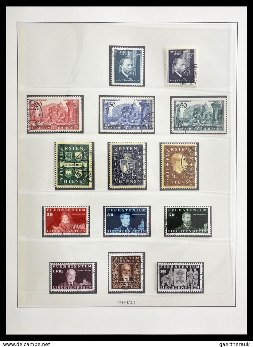 Liechtenstein: 1901-1965: Fantastic, overcomplete, cancelled collection Liechtenstein 1901-1965 in L