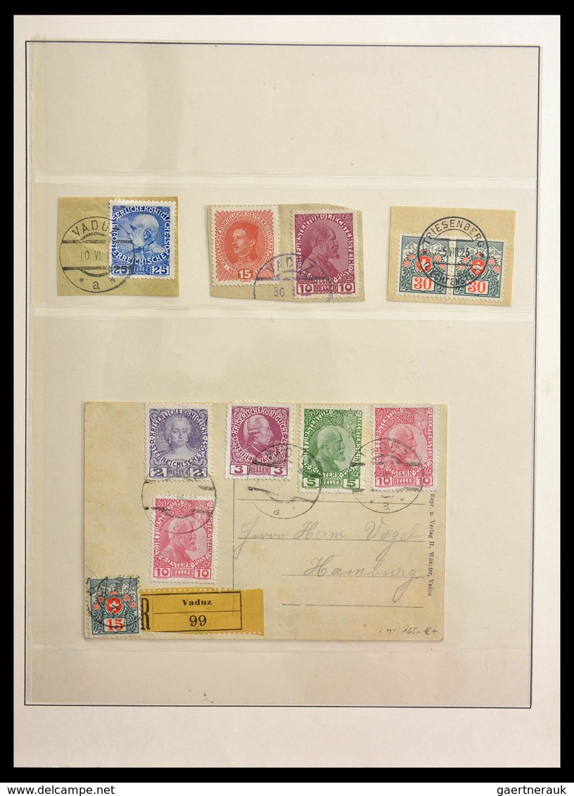 Liechtenstein: 1901-1965: Fantastic, overcomplete, cancelled collection Liechtenstein 1901-1965 in L