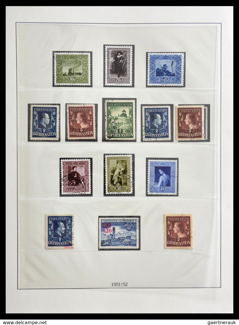 Liechtenstein: 1901-1965: Fantastic, overcomplete, cancelled collection Liechtenstein 1901-1965 in L