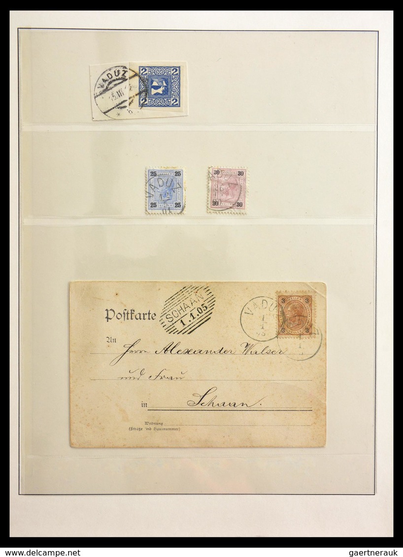 Liechtenstein: 1901-1965: Fantastic, overcomplete, cancelled collection Liechtenstein 1901-1965 in L