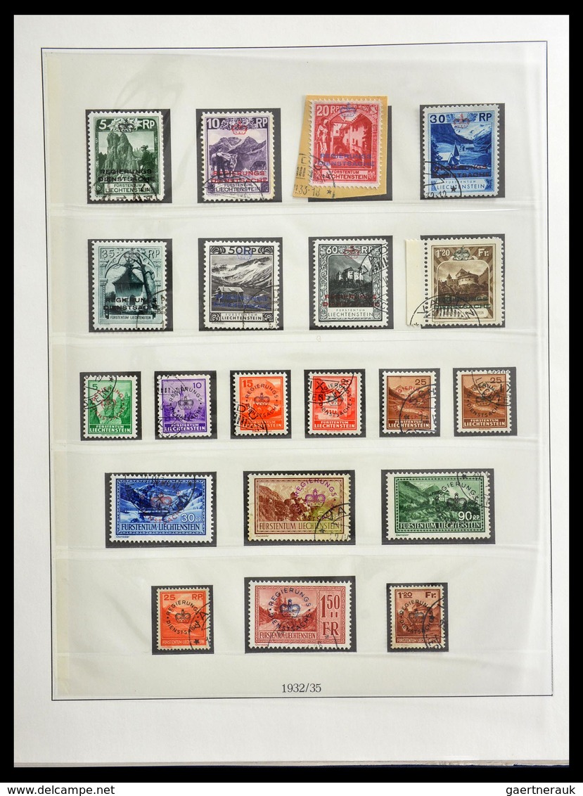 Liechtenstein: 1901-1965: Fantastic, overcomplete, cancelled collection Liechtenstein 1901-1965 in L