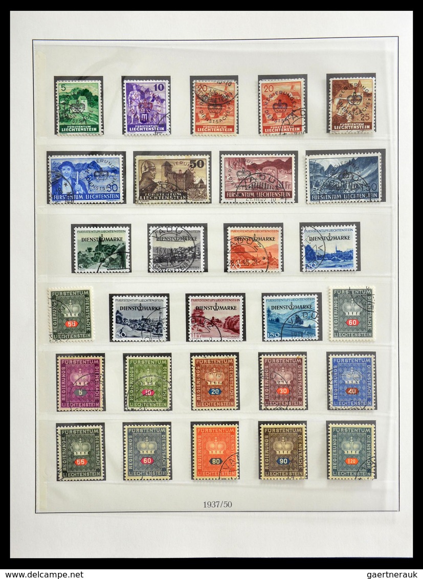 Liechtenstein: 1901-1965: Fantastic, overcomplete, cancelled collection Liechtenstein 1901-1965 in L