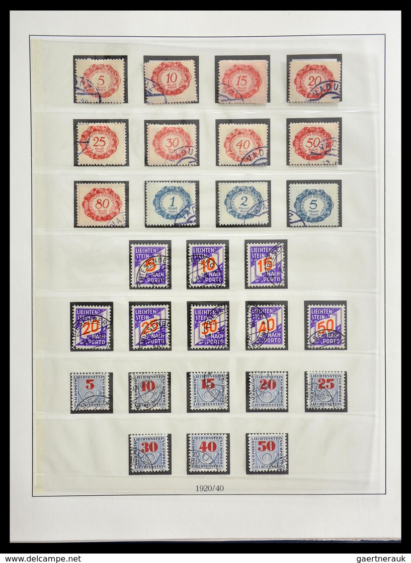 Liechtenstein: 1901-1965: Fantastic, overcomplete, cancelled collection Liechtenstein 1901-1965 in L