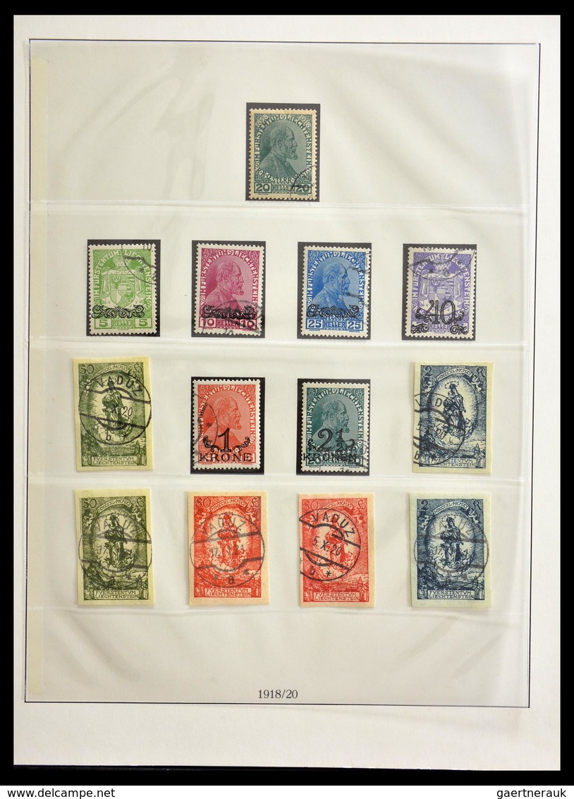 Liechtenstein: 1901-1965: Fantastic, overcomplete, cancelled collection Liechtenstein 1901-1965 in L