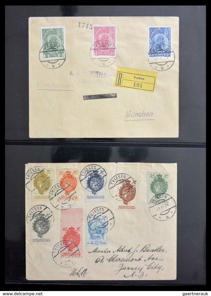 Liechtenstein: 1901-1965: Fantastic, overcomplete, cancelled collection Liechtenstein 1901-1965 in L