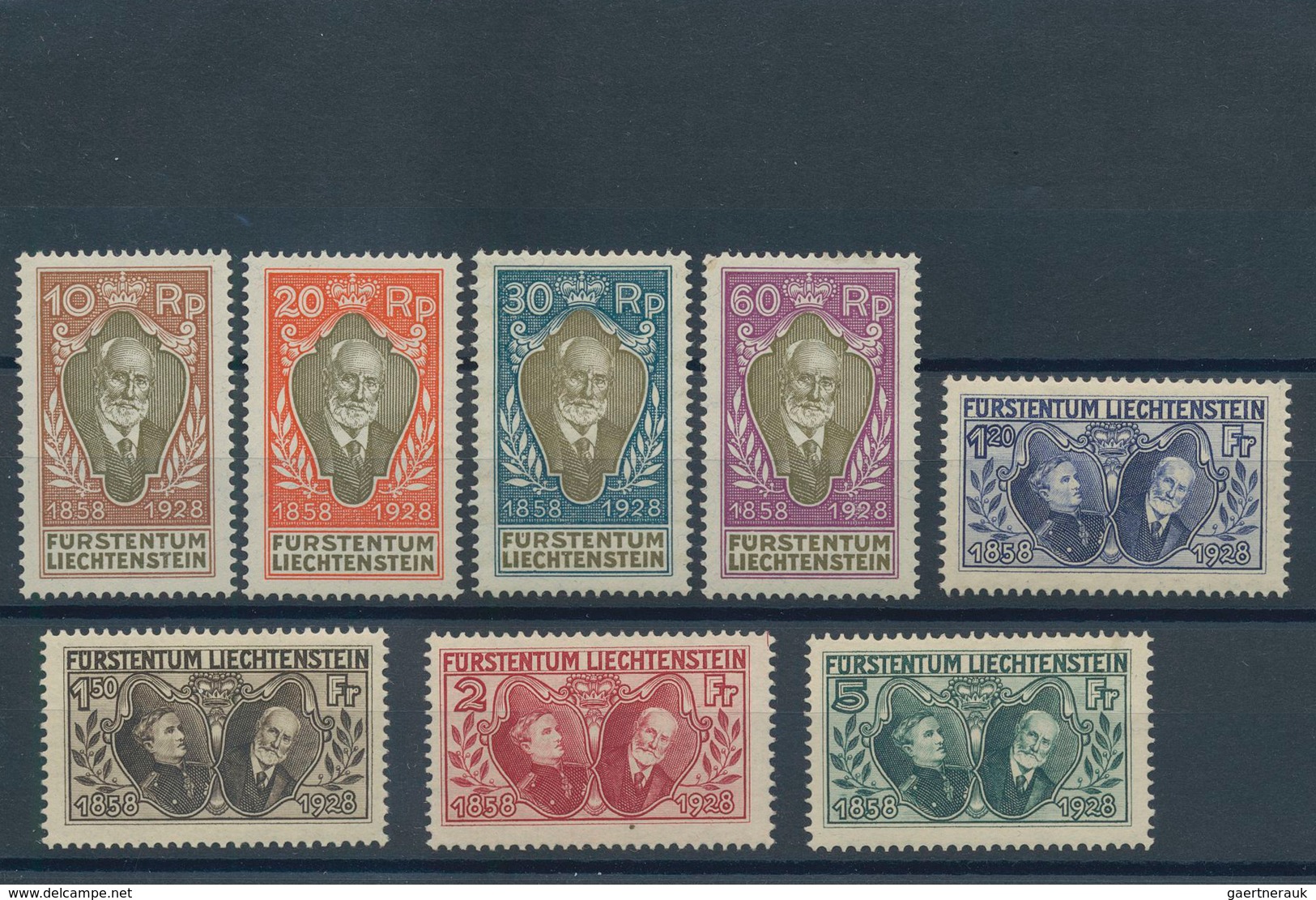 Liechtenstein: 1912/1960, Sauberes Lot Von Mittleren Und Besseren Ausgaben Ab MiNr. 1/3, Dabei MiNr. - Sammlungen