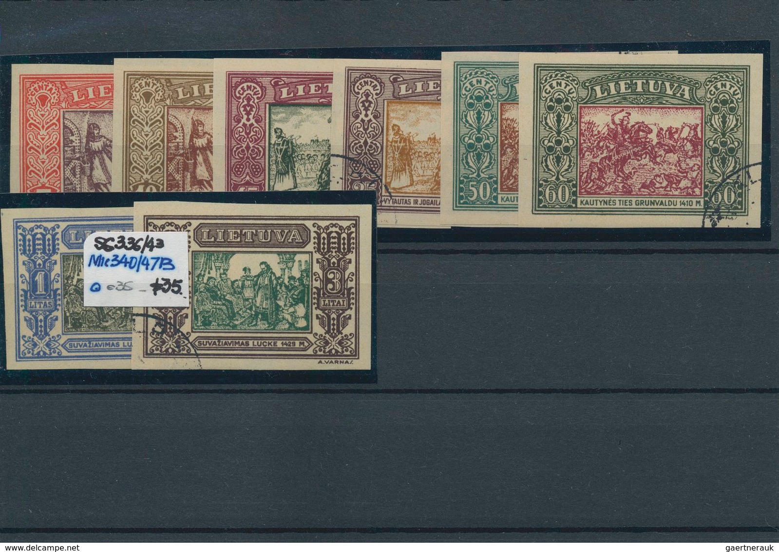 Litauen: 1919/1940, Mainly Mint Holding On Stockcards In Two Small Binders, Well Sorted Wtih Many In - Lithuania