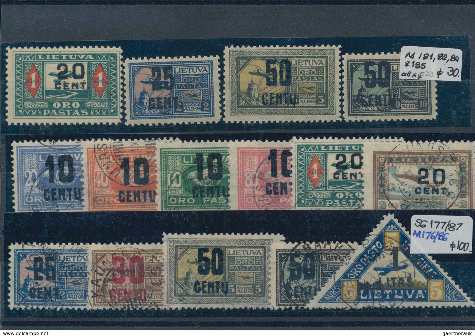 Litauen: 1919/1940, Mainly Mint Holding On Stockcards In Two Small Binders, Well Sorted Wtih Many In - Litouwen