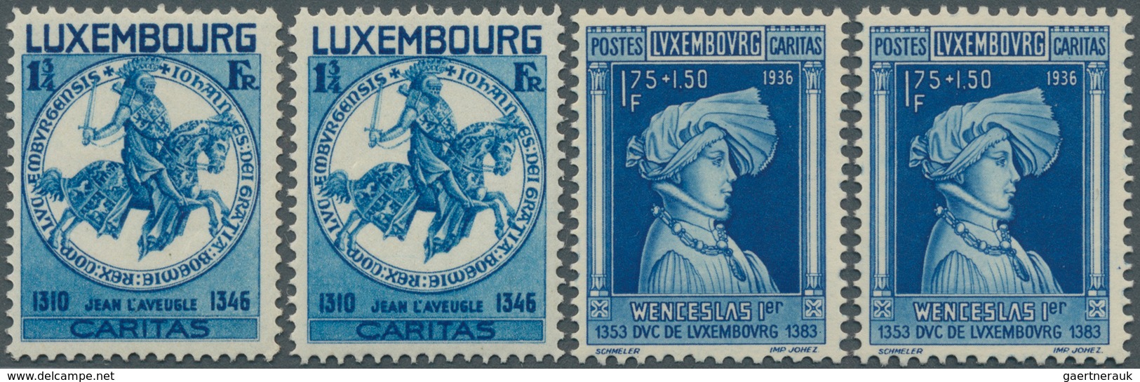 Luxemburg: 1852/1975 (ca.), Duplicates Mostly On Stockcards Etc. In Small Box With Some Interesting - Sonstige & Ohne Zuordnung