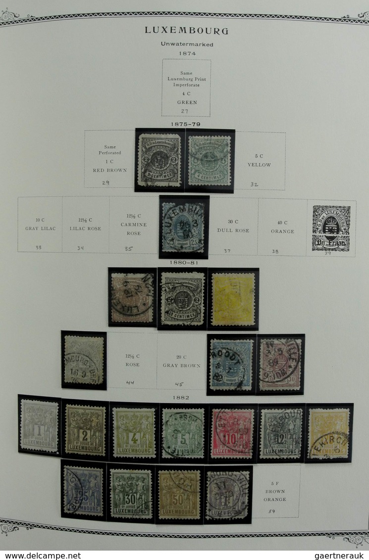 Luxemburg: 1852-2001: Very Well Filled, Mostly MNH And Mint Hinged Collection Luxembourg 1852-2001 I - Sonstige & Ohne Zuordnung