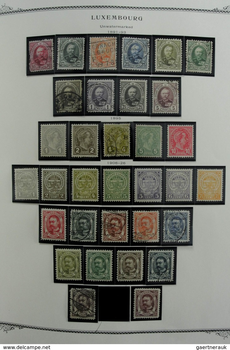 Luxemburg: 1852-2001: Very well filled, mostly MNH and mint hinged collection Luxembourg 1852-2001 i