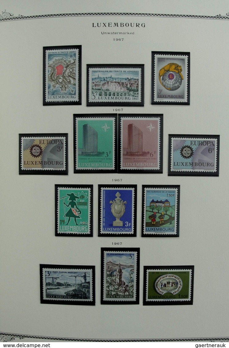 Luxemburg: 1852-2001: Very well filled, mostly MNH and mint hinged collection Luxembourg 1852-2001 i