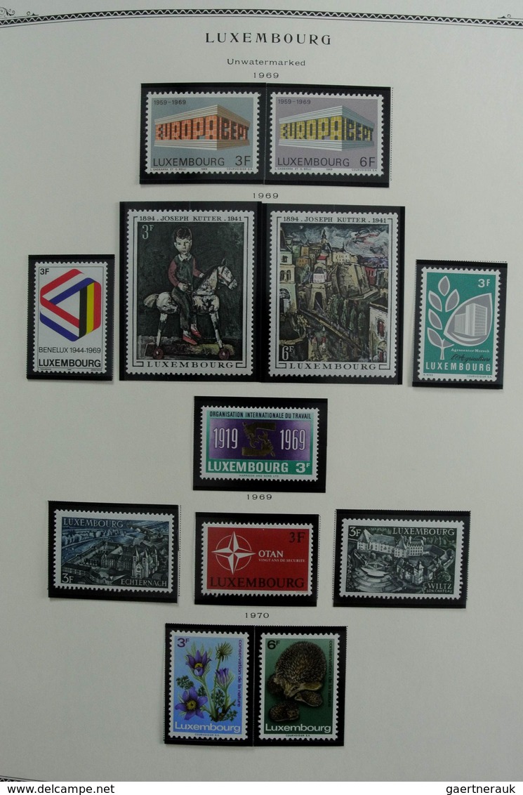 Luxemburg: 1852-2001: Very well filled, mostly MNH and mint hinged collection Luxembourg 1852-2001 i