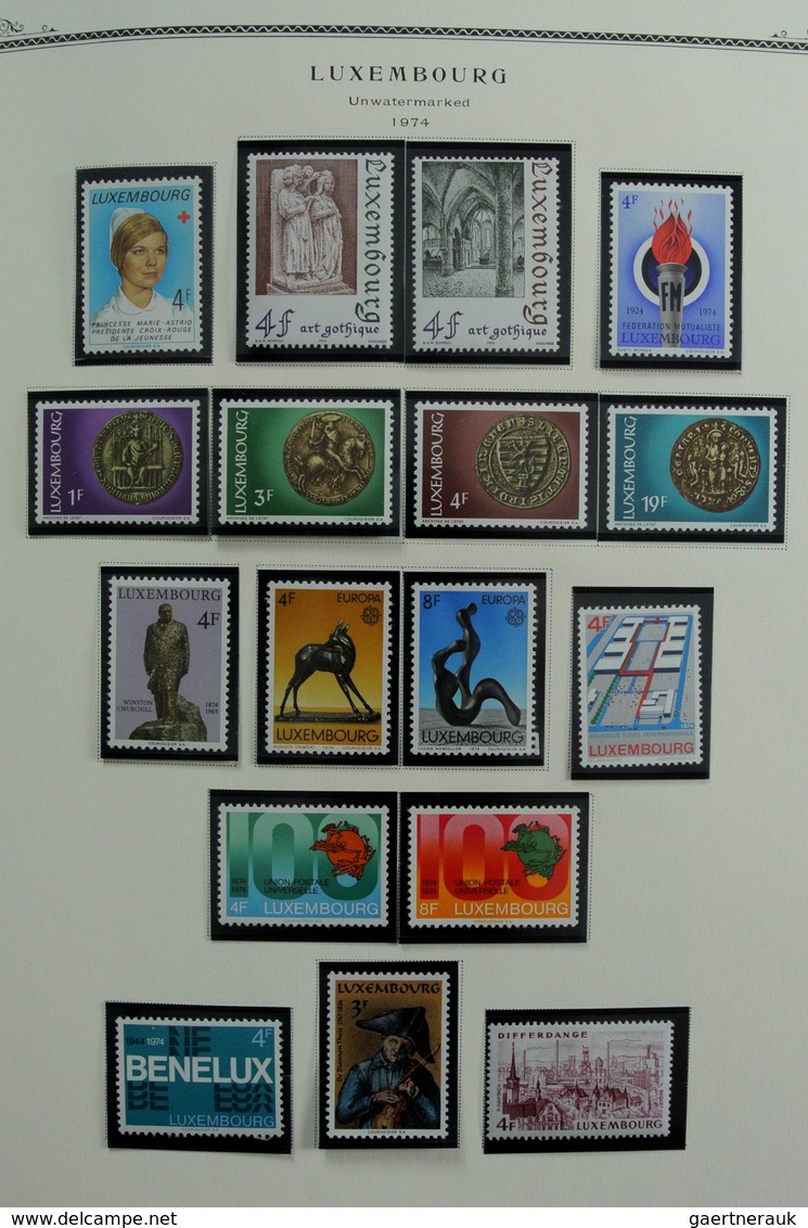 Luxemburg: 1852-2001: Very well filled, mostly MNH and mint hinged collection Luxembourg 1852-2001 i