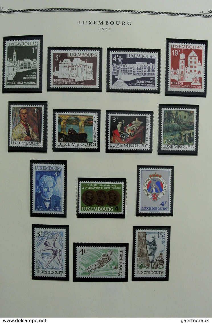 Luxemburg: 1852-2001: Very well filled, mostly MNH and mint hinged collection Luxembourg 1852-2001 i