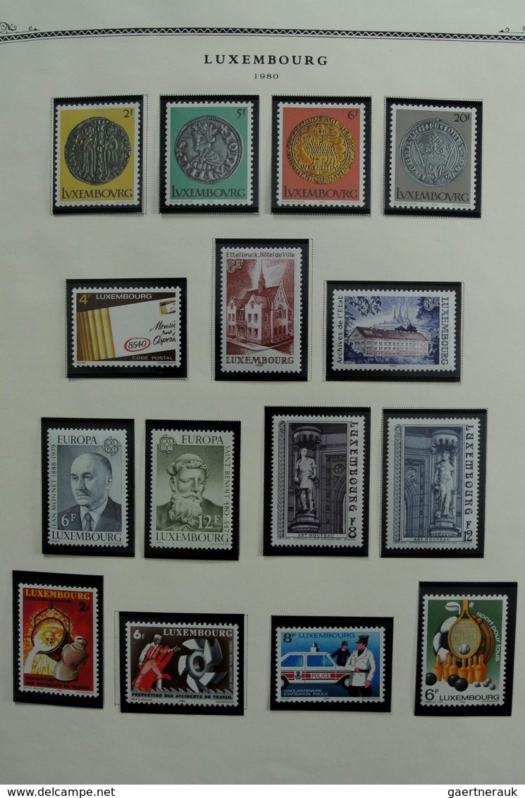 Luxemburg: 1852-2001: Very well filled, mostly MNH and mint hinged collection Luxembourg 1852-2001 i