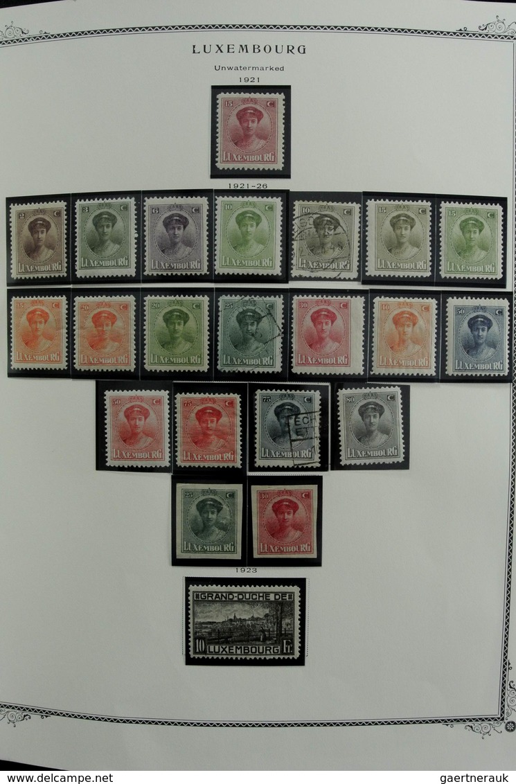 Luxemburg: 1852-2001: Very well filled, mostly MNH and mint hinged collection Luxembourg 1852-2001 i