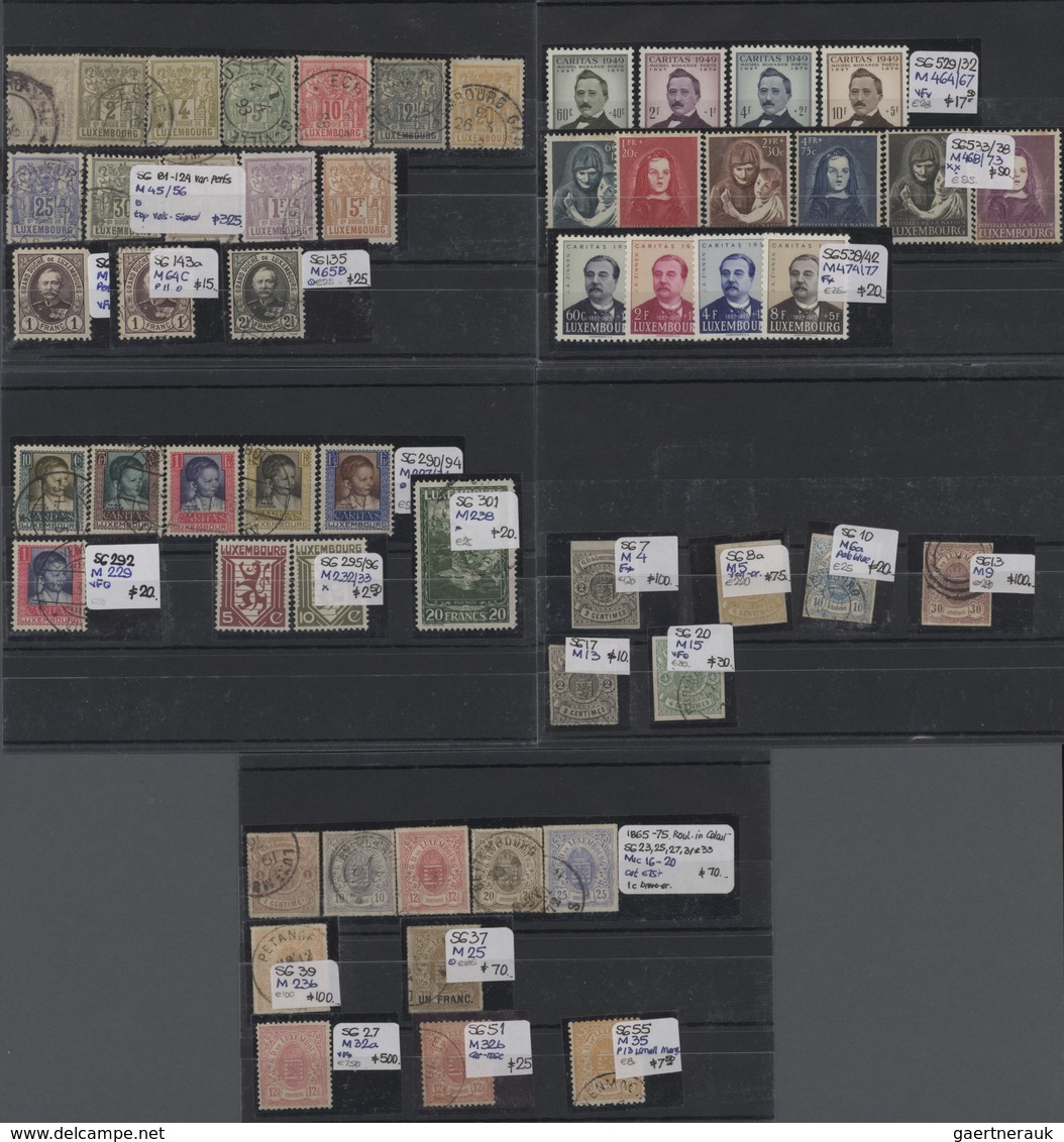 Luxemburg: 1860/1970 (ca.), Mint And Used Assortment On Stockcards/stockpages, From Classic Issues I - Other & Unclassified