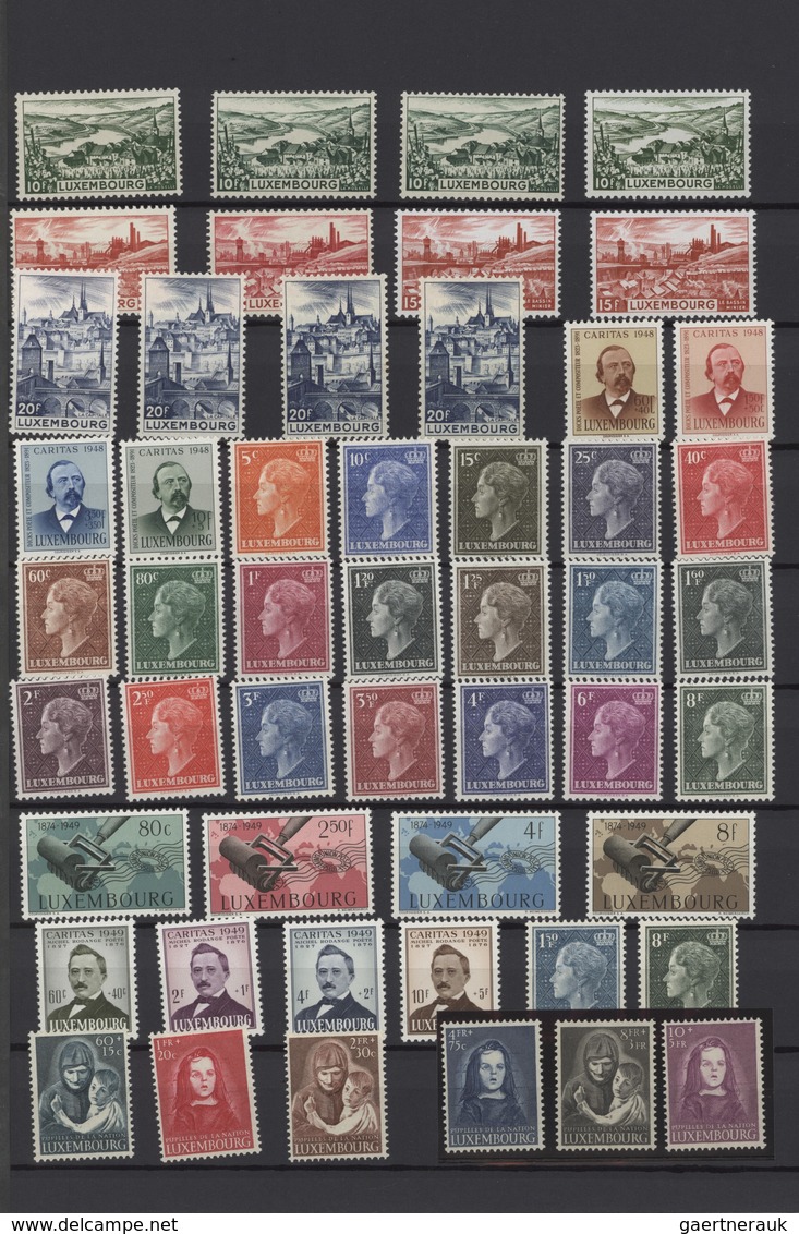 Luxemburg: 1921/1997, U/m Collection On Stocksheets/in Stockbook, Well Collected Throughout With Ple - Sonstige & Ohne Zuordnung