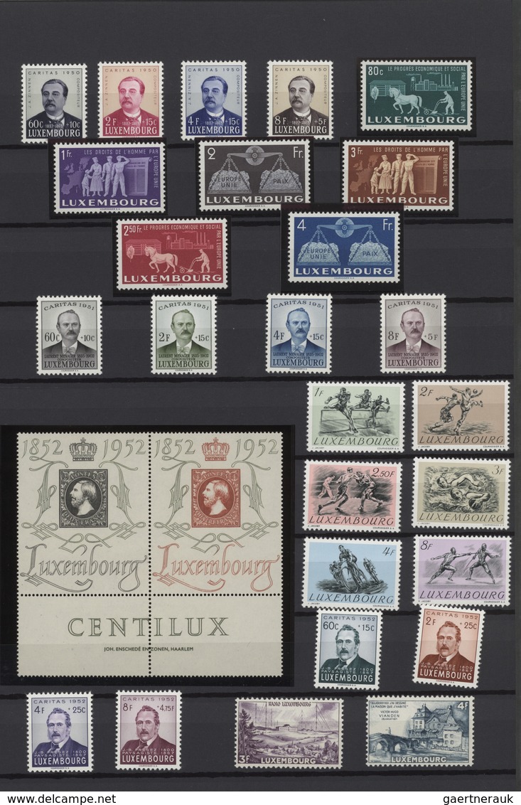 Luxemburg: 1921/1997, U/m Collection On Stocksheets/in Stockbook, Well Collected Throughout With Ple - Sonstige & Ohne Zuordnung