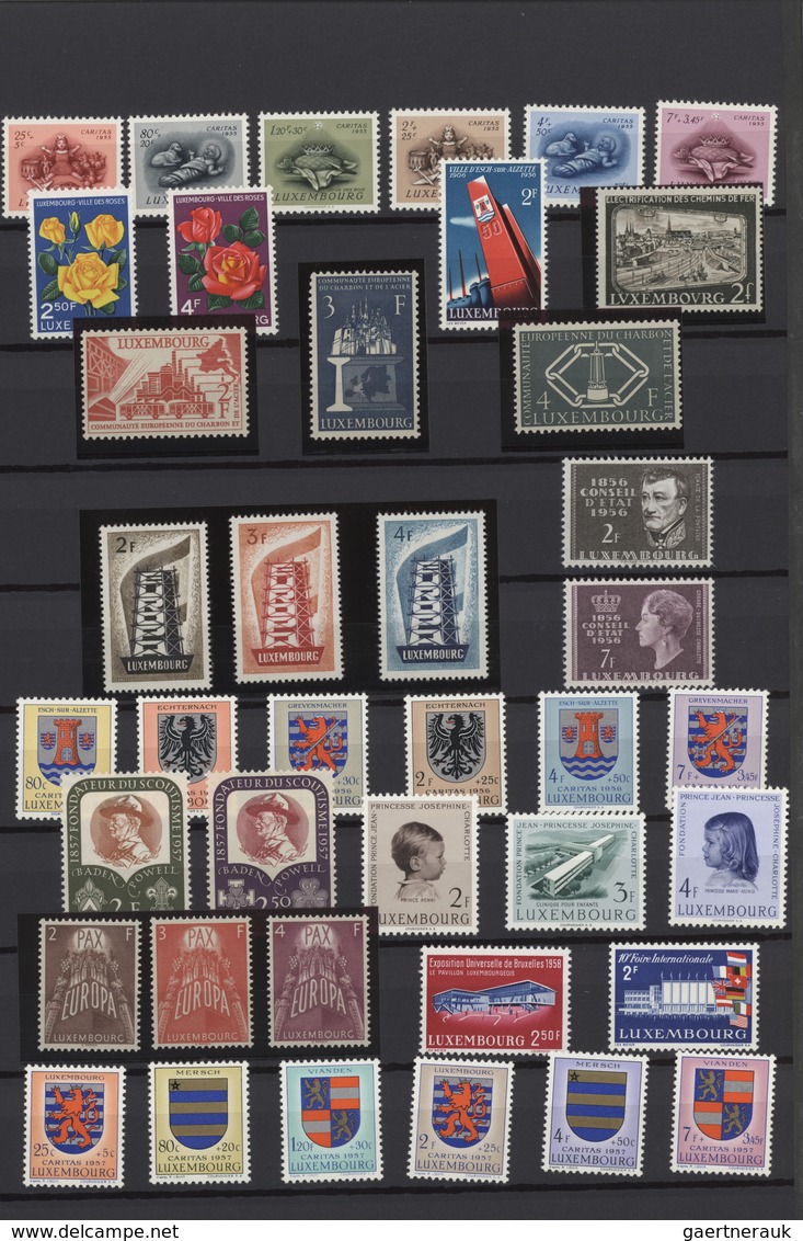 Luxemburg: 1921/1997, U/m Collection On Stocksheets/in Stockbook, Well Collected Throughout With Ple - Sonstige & Ohne Zuordnung