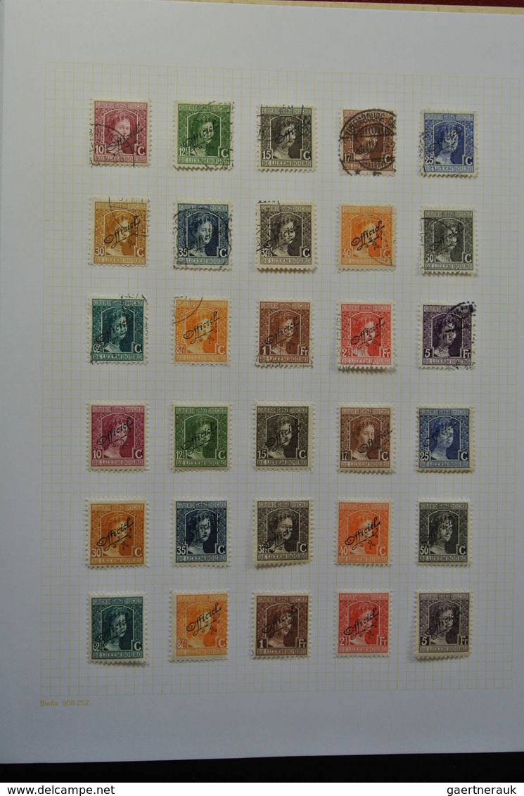 Luxemburg - Dienstmarken: 1875-1935: Very Well Filled, Mint Hinged And Used, Partly Double Collectio - Officials