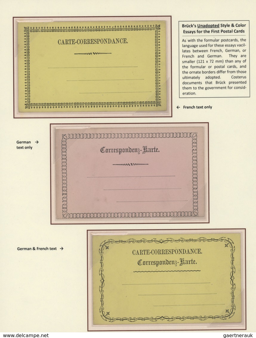 Luxemburg - Ganzsachen: 1870-1882 LUXEMBOURG'S COAT OF ARMS POSTAL STATIONERY: Exhibition collection